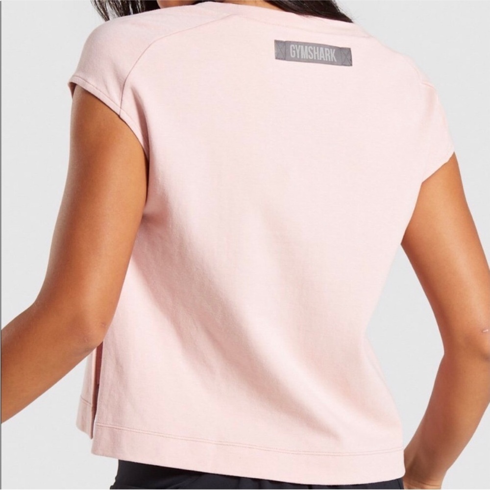 Gymshark Blush Pink Shirt Size Medium Athletic Apparel Top - Picture 2 of 12